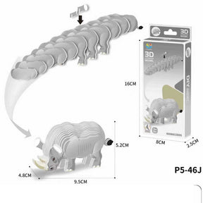 Nashorn (3D Karton Puzzle)