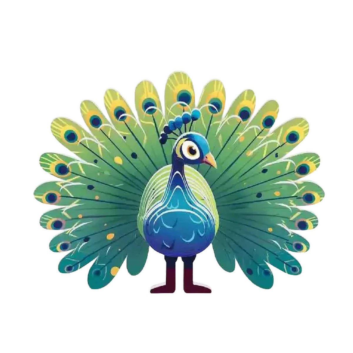 Pfau (3D Karton Puzzle)