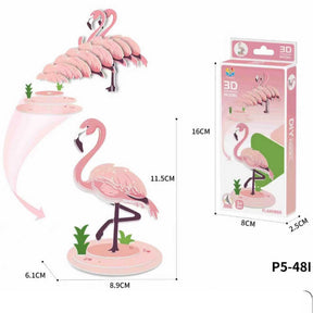 Flamingo (3D Karton Puzzle)