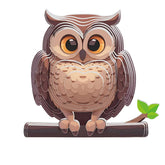 Eule (3D Karton Puzzle)