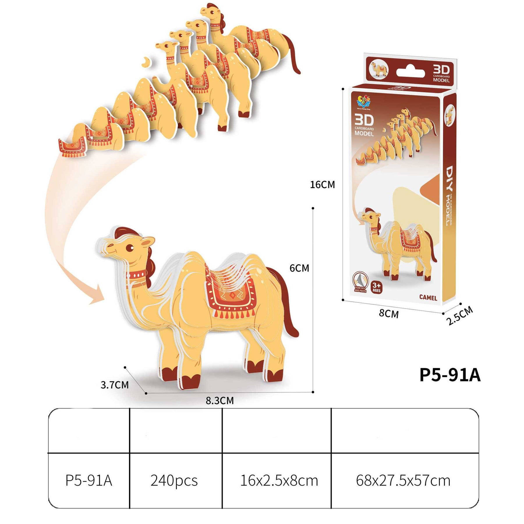 Kamel (3D Karton Puzzle)