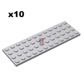 Plate 4x12 Hellgrau 10 Stück (GoBricks)