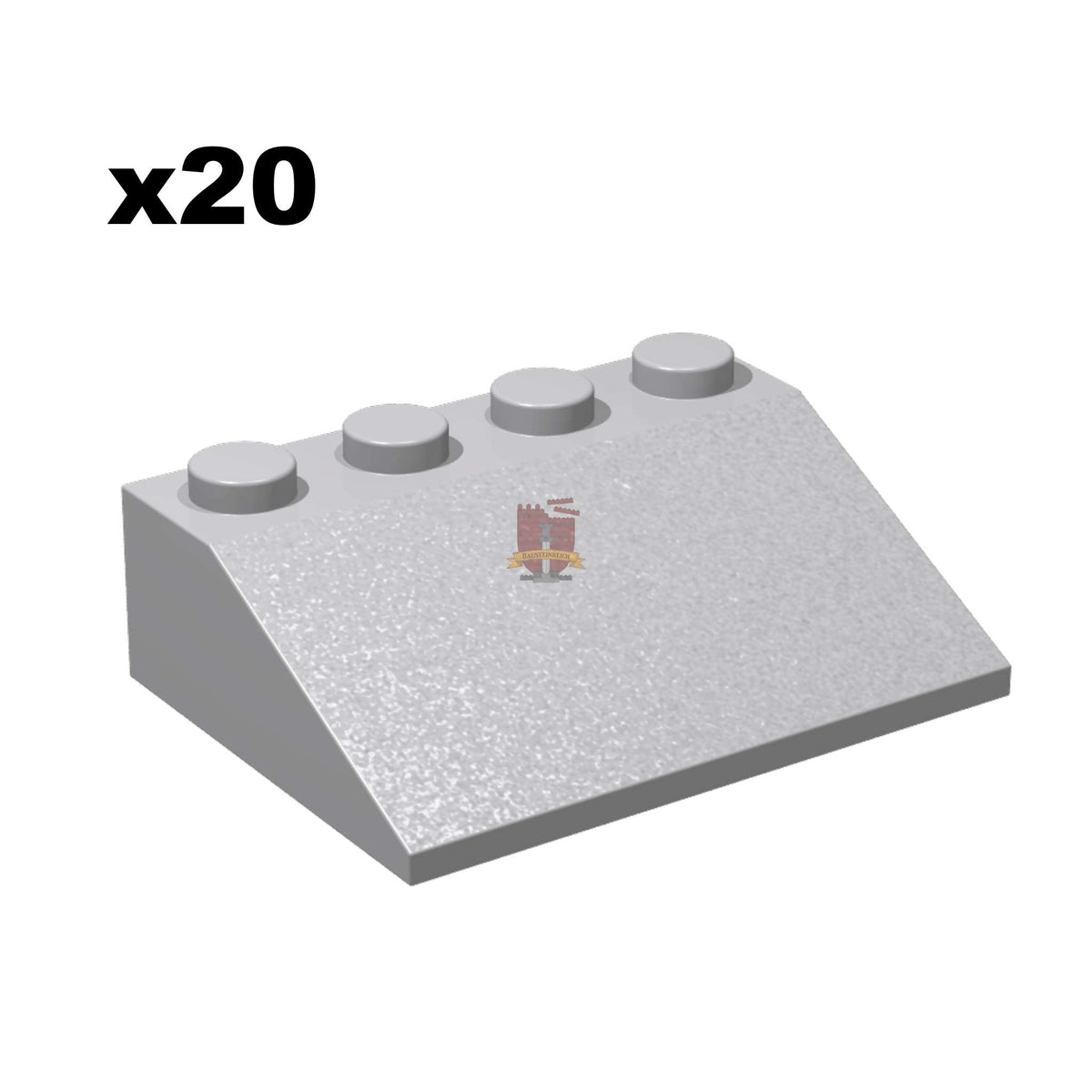Slope 3x4 Hellgrau 20 Stück (GoBricks)