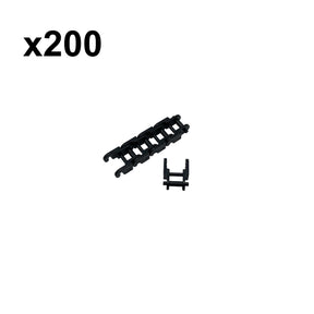 Kettenglieder M=1 flexibler Schwarz 200 Stück