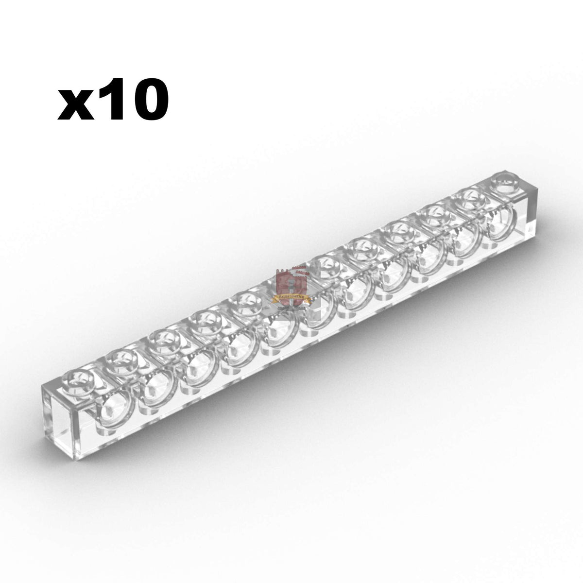 Technik Brick 1x12 Trans-Clear 10 Stück (GoBricks)