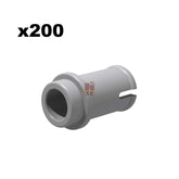 Connector Peg with Knob Hellgrau 200 Stück (GoBricks)