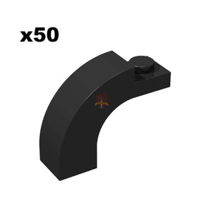 Brick with Bow 1x1x2 Schwarz 50 Stück (GoBricks)