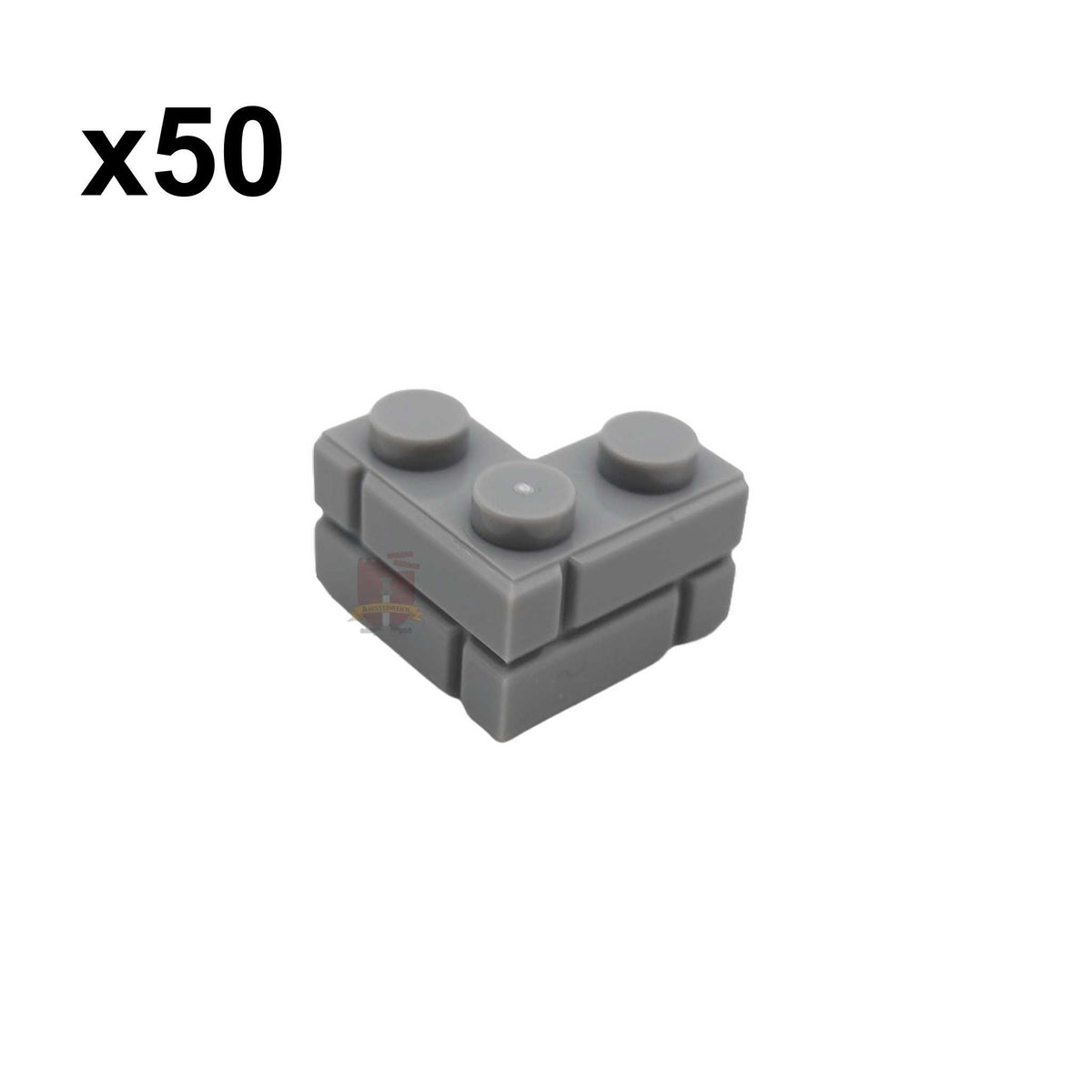 Corner Brick Masonry Mauerstein 2x2 Hellgrau 50 Stück