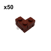 Corner Brick Masonry Mauerstein 2x2 Braun 50 Stück