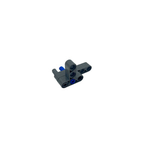Technik Pins Klemmbausteine I 100 Stück I Größe 3L GoBricks | Dark Bluish Gray | kompatibel mit allen gängigen Herstellern | 6558