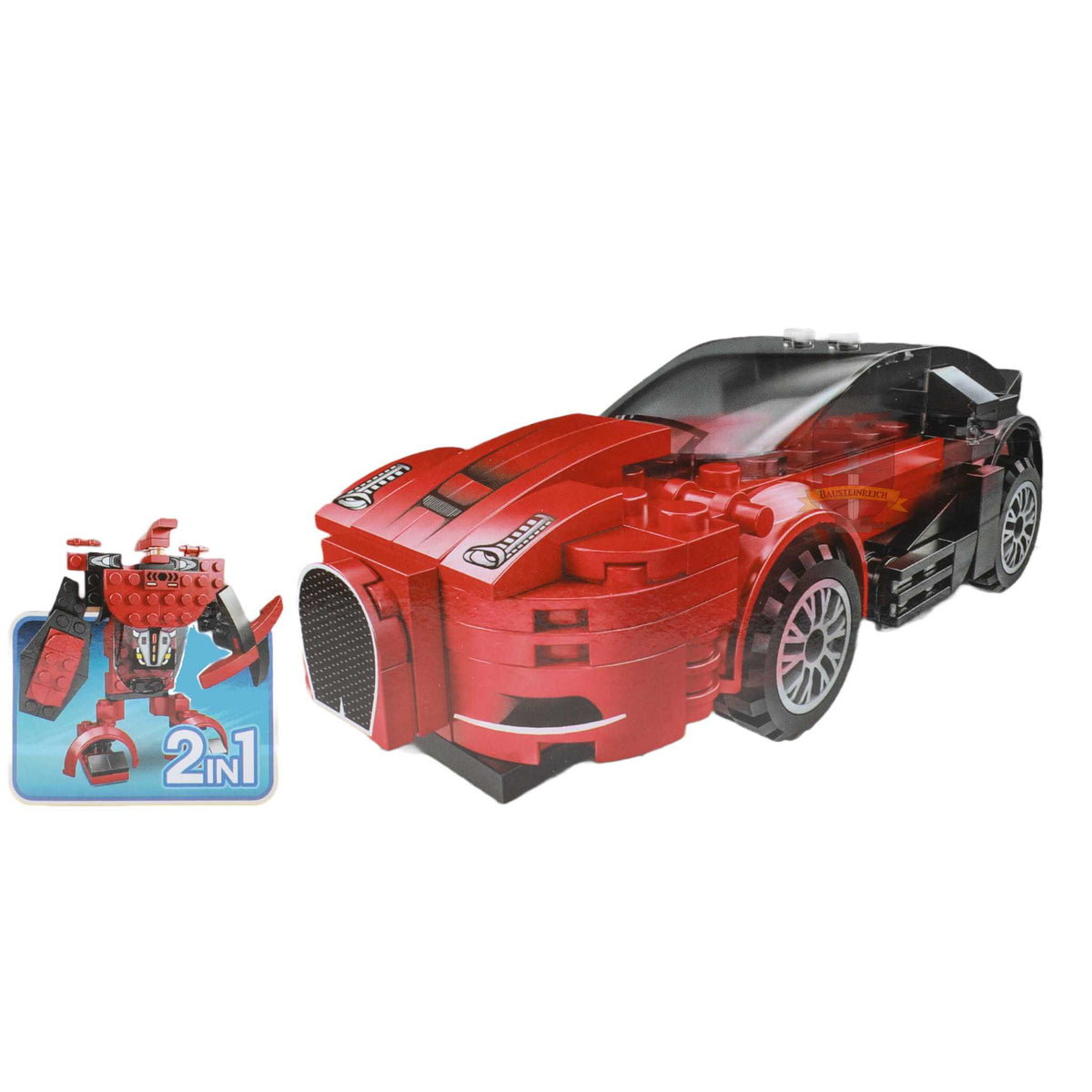 43152RO-Robocars rot 2 in1