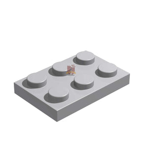 Platte 2x3 Hellgrau 50 Stück (GoBricks)
