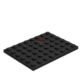 Platte 6x8 Schwarz 10 Stück (GoBricks)