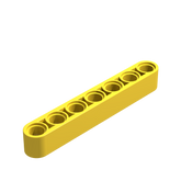 Technik Liftarm 1x7 Gelb 25 Stück (GoBricks)