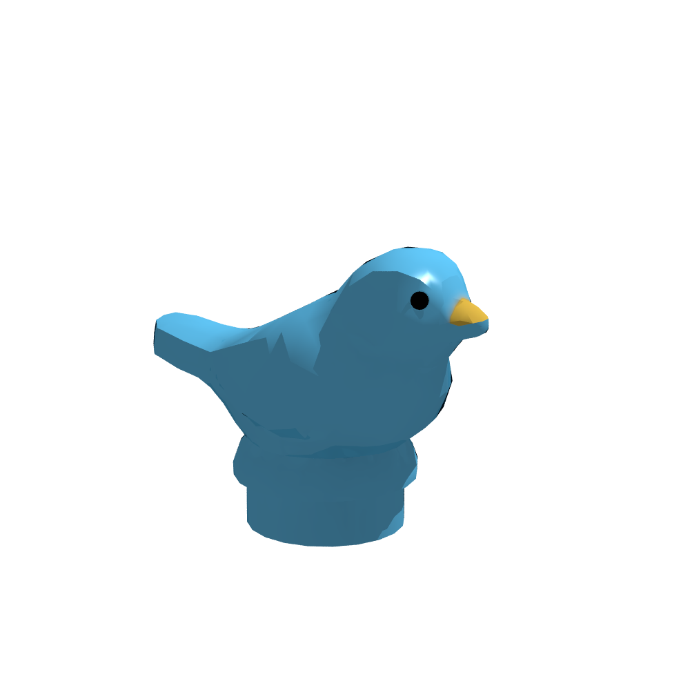 LB-40082-kleiner Vogel blau (Lonestar-Bricks)