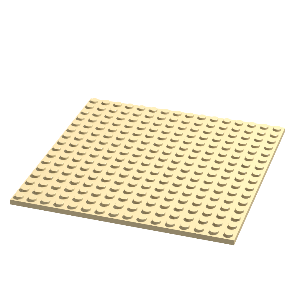 91405-Grundplatte unterbaubar tan (GoBricks)