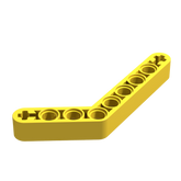 Technik Angular Beam 1x9(6-4) gelb 20 Stück (Gobricks)