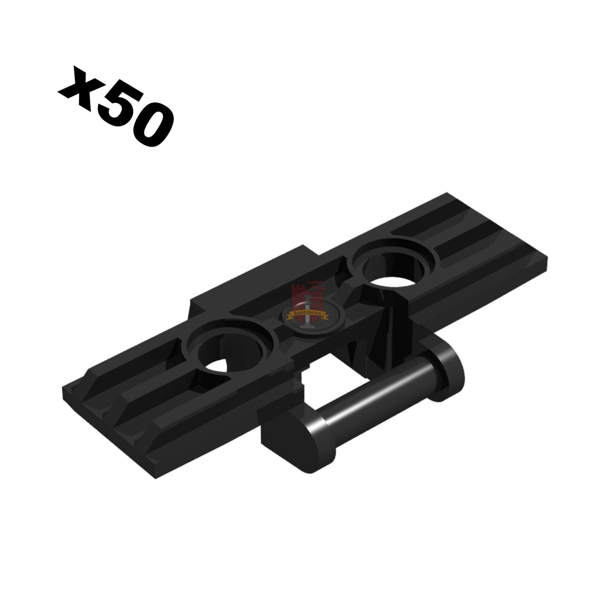 Kettenglieder 5x3x1 Schwarz 50 Stück (GoBricks)
