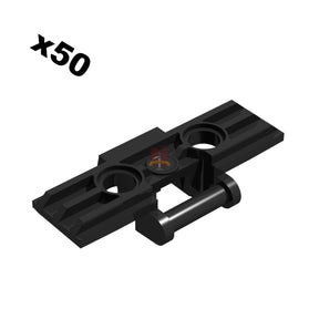 Kettenglieder 5x3x1 Schwarz 50 Stück (GoBricks)