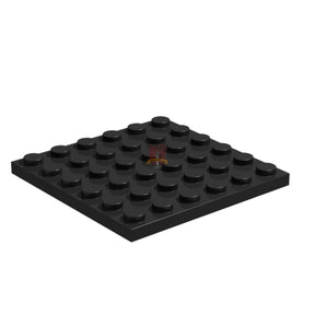 Platte 6x6 Schwarz 10 Stück (GoBricks)
