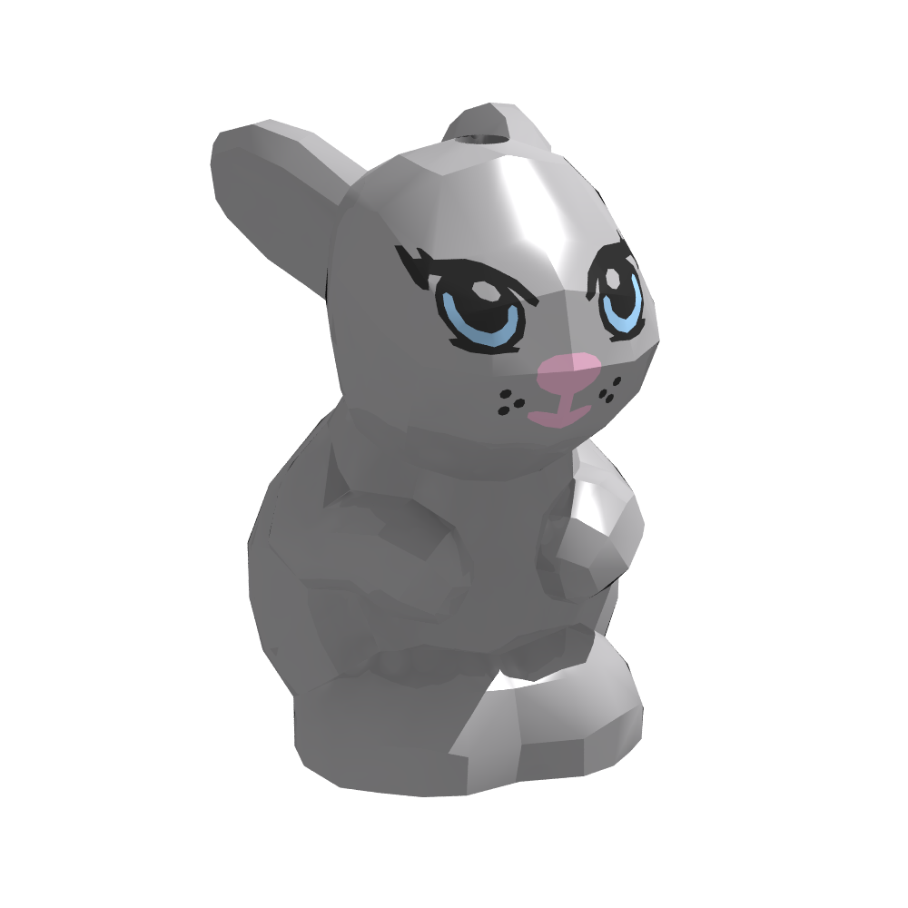 LB-40088- großer Hase grau (Lonestar-Bricks)