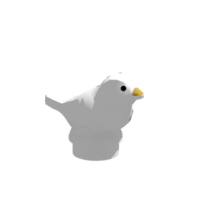 LB-40055-kleiner Vogel weiß (Lonestar-Bricks)