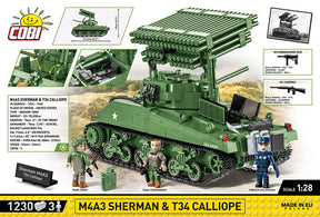 2569- M4A3 Sherman / T34 Calliope Executive Edition (Cobi)
