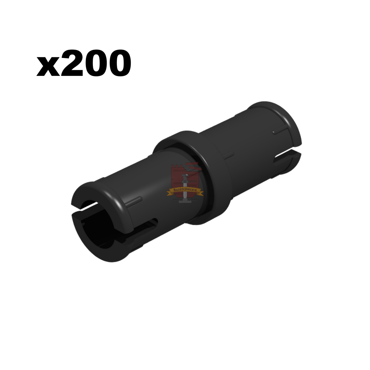 Technik Pin 2L schwarz 200 Stück(Gobricks)