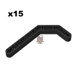 Technik Angular Beam 3x7 schwarz 15 Stück (Gobricks)