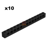 Technik Brick 1x14 schwarz 10 Stück (Gobricks)