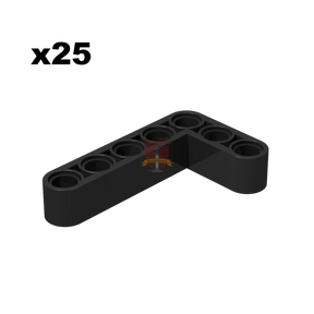 Technik Angular Beam 3x5 schwarz 25 Stück (GoBricks)