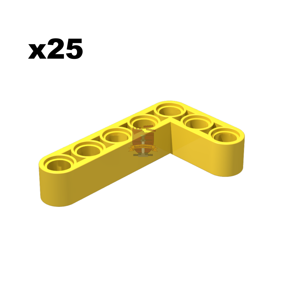 Technik Angular Beam 3x5 gelb 25 Stück (GoBricks)