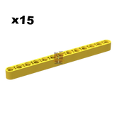 Technik Liftarm 1x13 gelb 15 Stück (GoBricks)