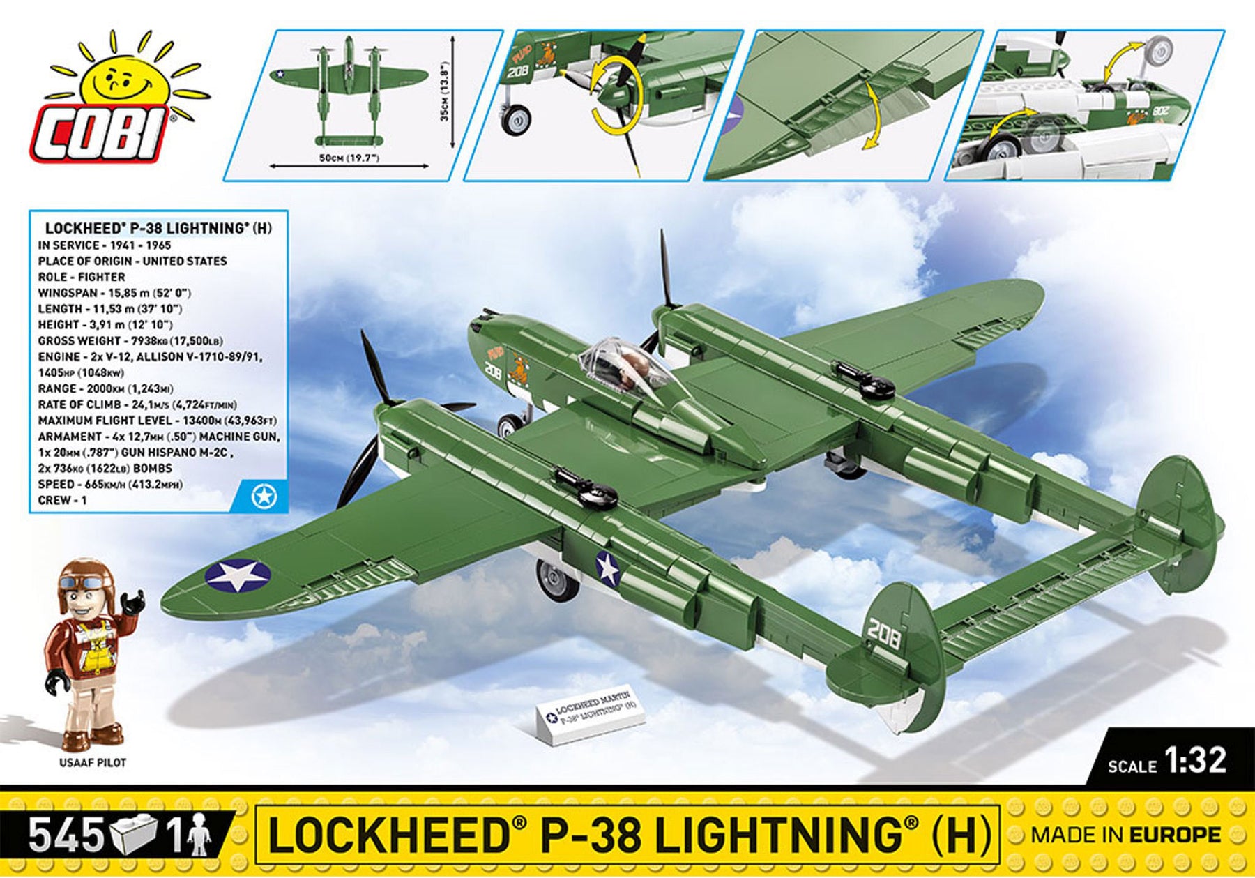 5726-Lockheed P-38H Lightning-Cobi