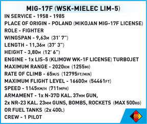 5825 - LIM-5/ MIG-17F DDR-Luftwaffe (Cobi)
