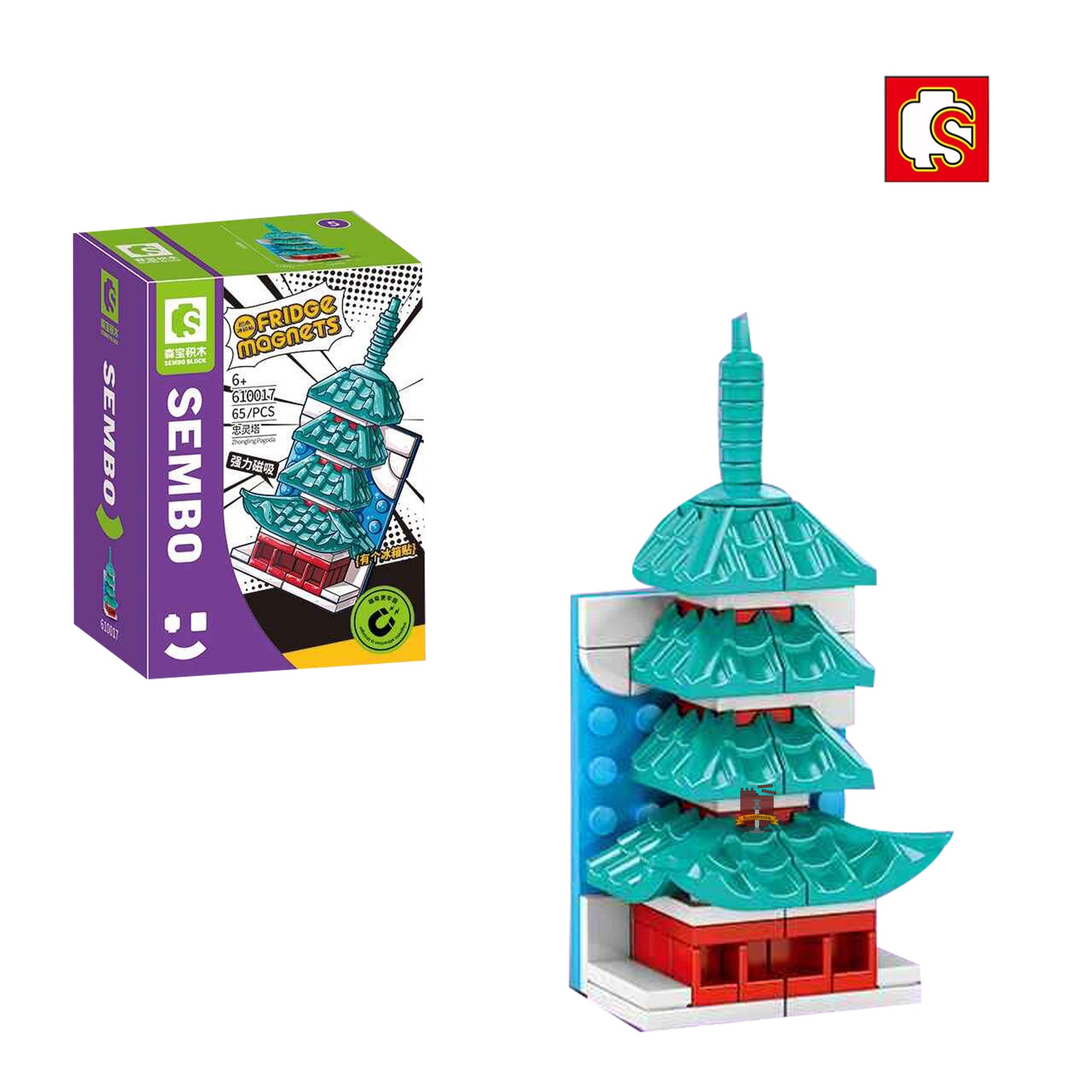 610017 - Kühlschrankmagneten Chinesischer Turm (Sembo)