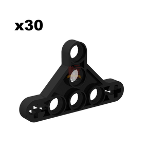 Technik Liftarm Triangle 3x5 schwarz 30 Stück (GoBricks)