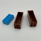 AA0062 - Brick 2x2x5 braun 10er