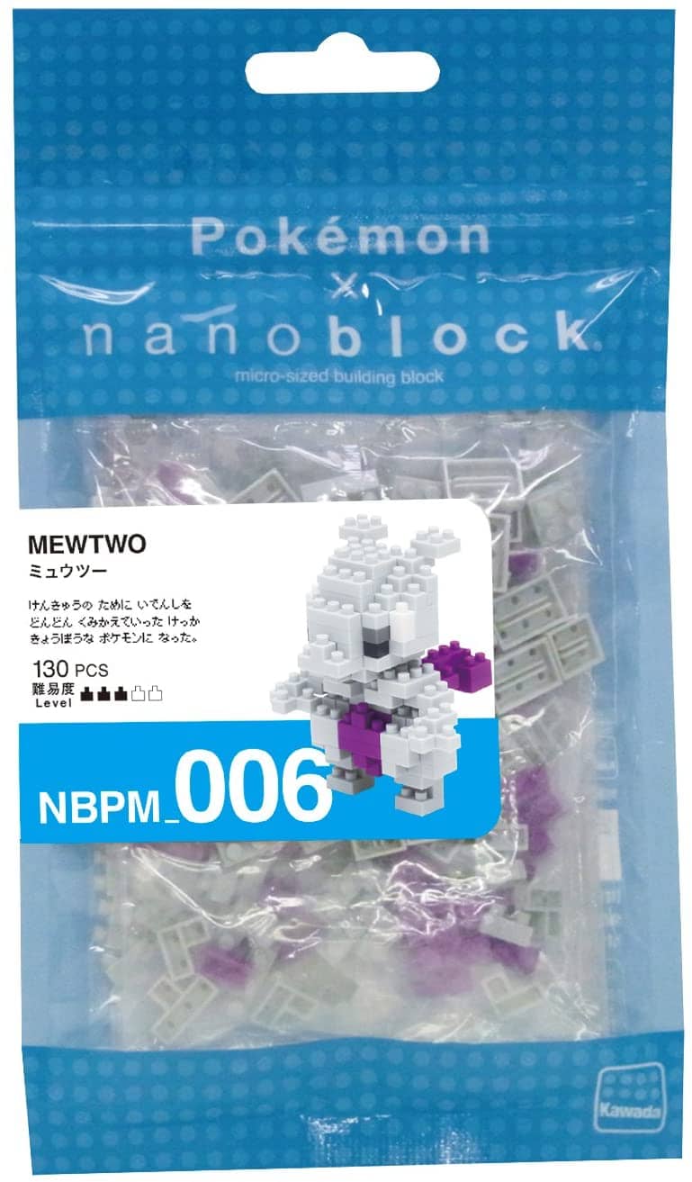 Pokemon Mewtwo Mewtu (Nanoblocks)