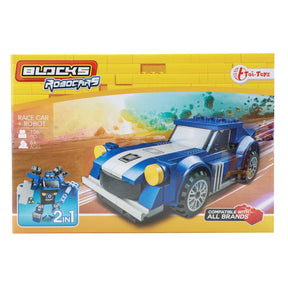 43152BL-Robocars blau 2 in1